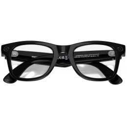 Умные очки Ray-Ban Meta* Wayfarer Gen 2 Shiny Black, Фотохромные линзы Clear to Graphite Green Transitions (RW4012), размер M